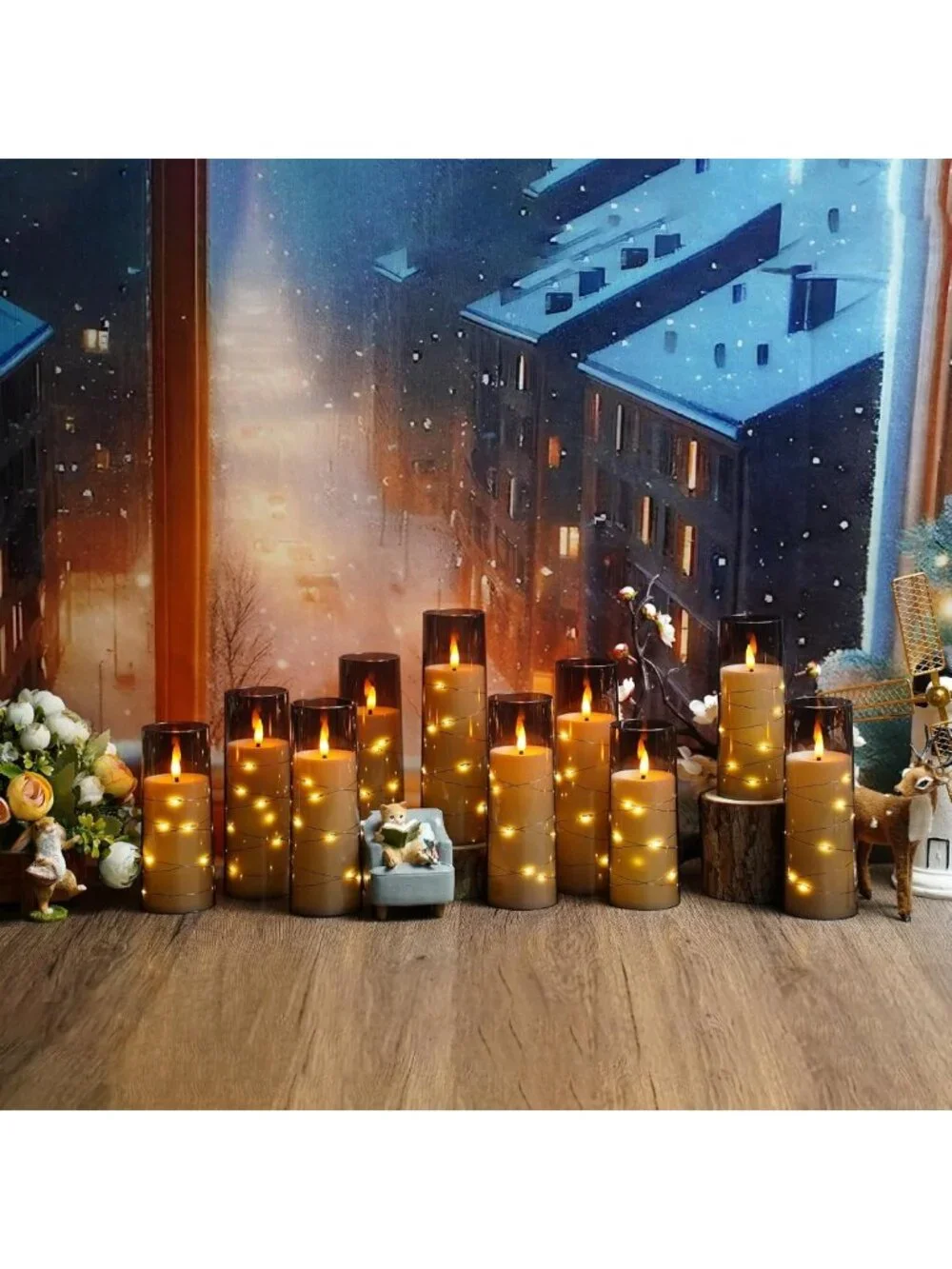 24-Pc Flameless LED Candles with Timer | Flickering Home Decor & Romantic